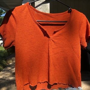 Orange crop top!